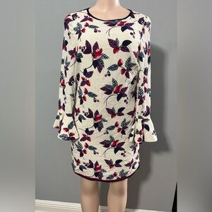 Tommy Hilfiger Long Sleeve Lined Floral Dress Women’s Size 4